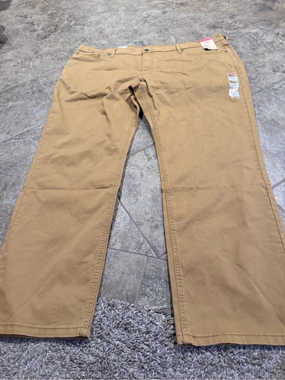 🍝541 Levi’s Men's Tan athletic taper Work Pants - Big and Tall stretch